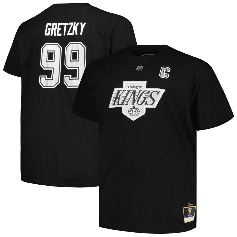 Wayne Gretzky Los Angeles Kings Mitchell & Ness Big & Tall Name & Number T-Shirt - Black | US 5283192