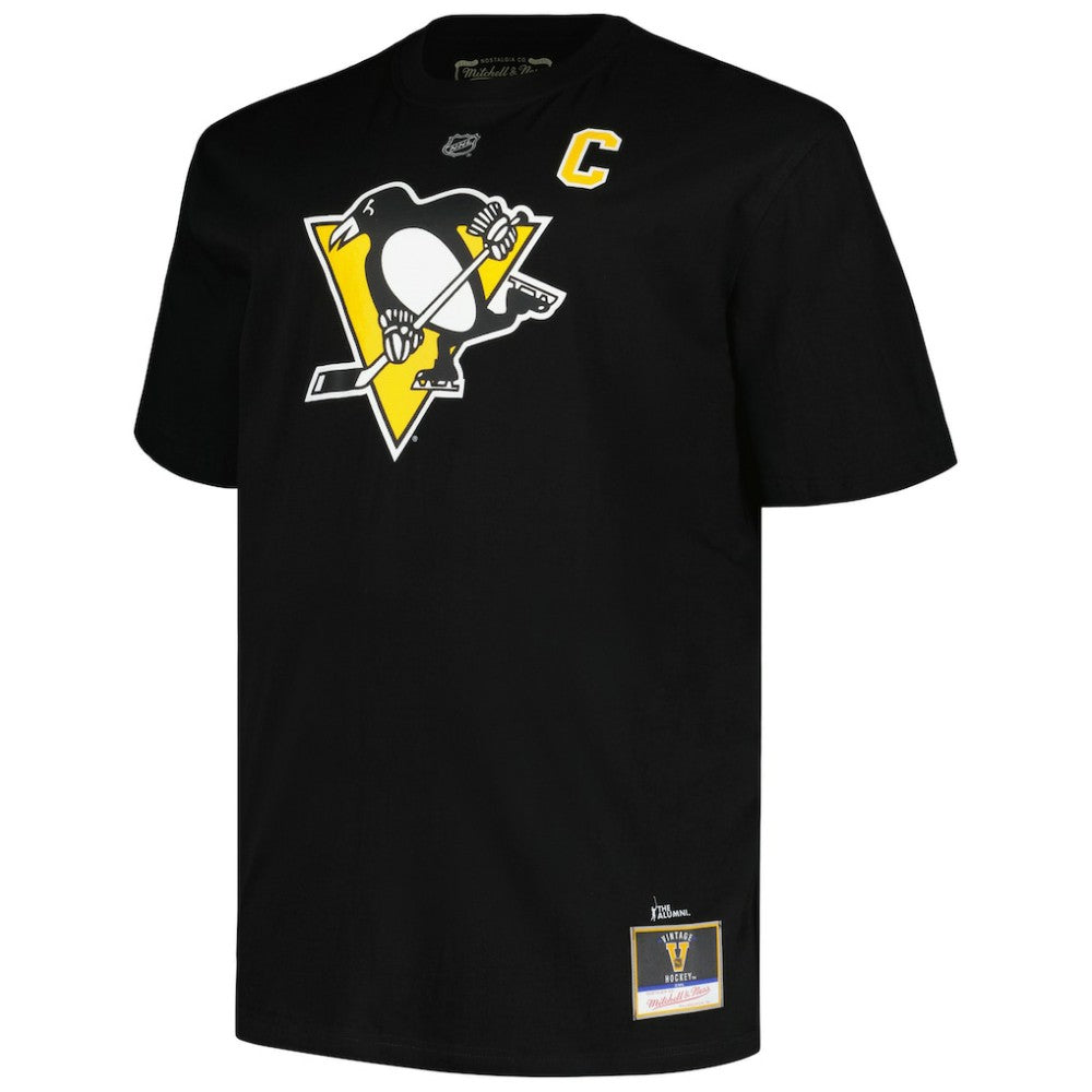 Mario Lemieux Pittsburgh Penguins Mitchell & Ness Big & Tall Name & Number T-Shirt - Black | US 5283193