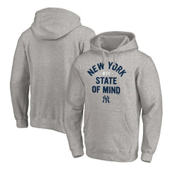 New York Yankees Heater State of Mind Pullover Hoodie - Gray Hoodies