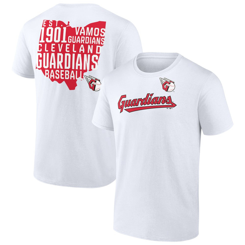 Cleveland Guardians Team Hot Shot T-Shirt - White T-shirts
