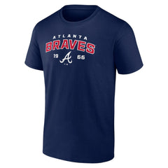 Atlanta Braves Team Rebel T-Shirt - Navy T-shirts