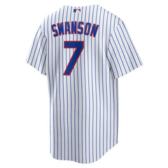 Dansby Swanson Chicago Cubs Nike Replica Player Jersey - White Jerseys