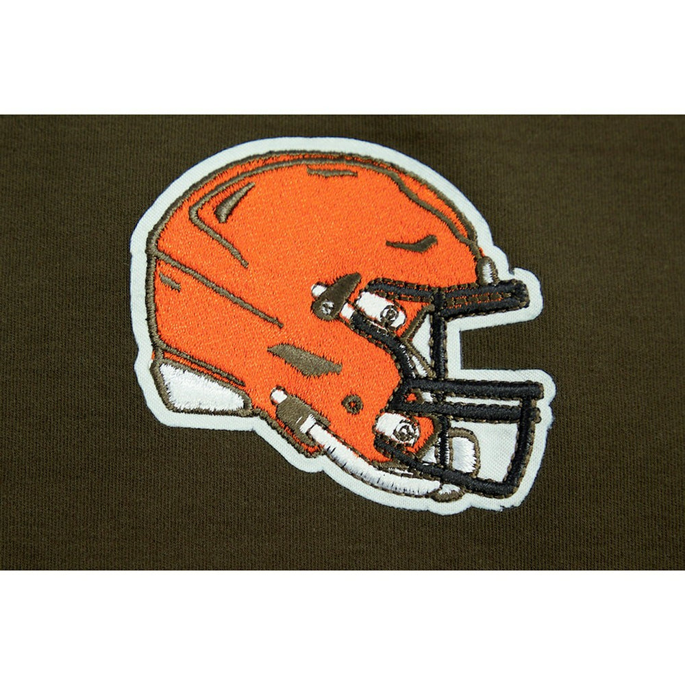 Cleveland Browns Pro Standard Women's Ombre Wordmark Classic Cropped Tank Top - Brown Tops
