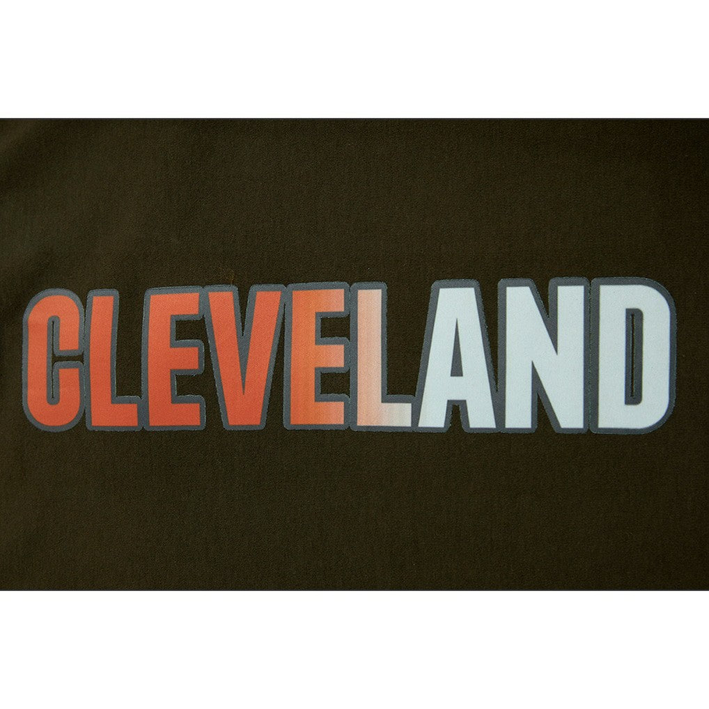 Cleveland Browns Pro Standard Women's Ombre Wordmark Classic Cropped Tank Top - Brown Tops
