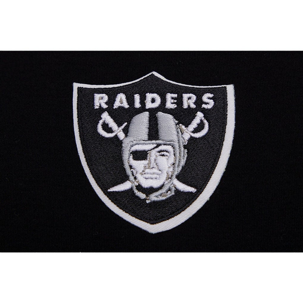 Las Vegas Raiders Pro Standard Women's Ombre Wordmark Classic Cropped Tank Top - Black Tops