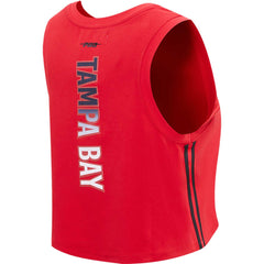 Tampa Bay Buccaneers Pro Standard Women's Ombre Wordmark Classic Cropped Tank Top - Red Tops