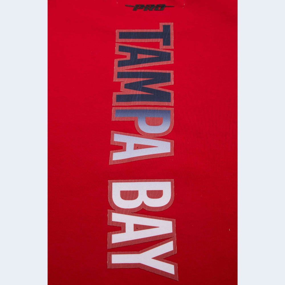 Tampa Bay Buccaneers Pro Standard Women's Ombre Wordmark Classic Cropped Tank Top - Red Tops