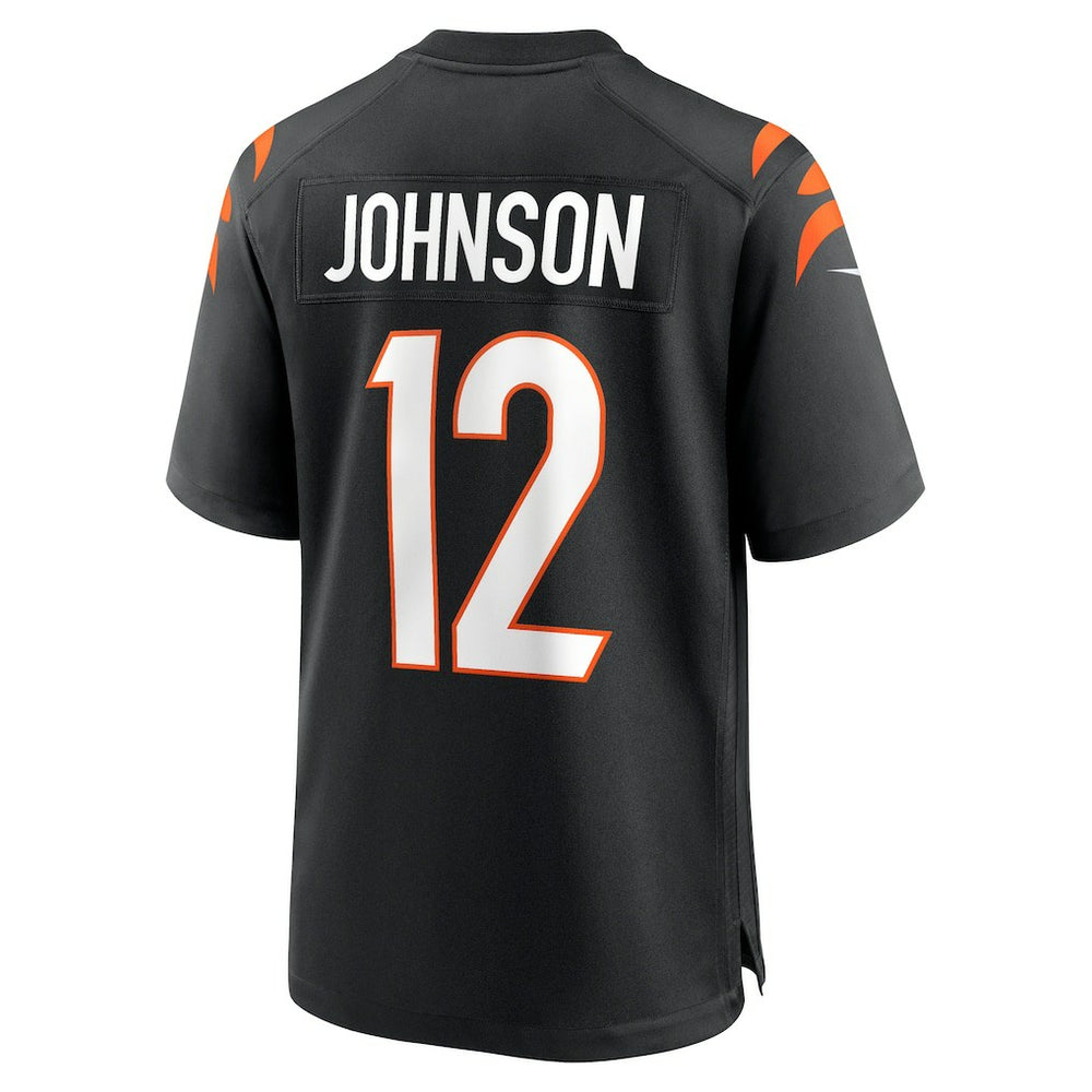 Tyron Johnson Cincinnati Bengals Home Game Player Jersey - Black Jerseys