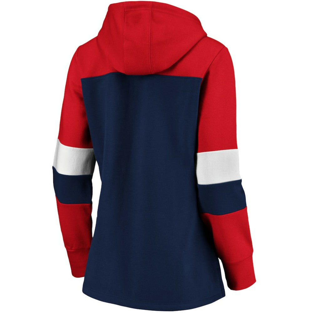Boston Red Sox Women's Plus Size Colorblock Pullover Hoodie - Navy Hoodies