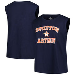 Houston Astros Profile Women's Plus Size Tank Top - Navy Tanks