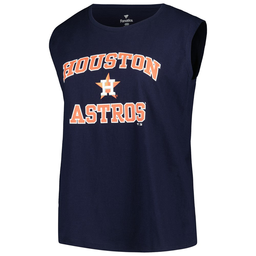 Houston Astros Profile Women's Plus Size Tank Top - Navy Tanks