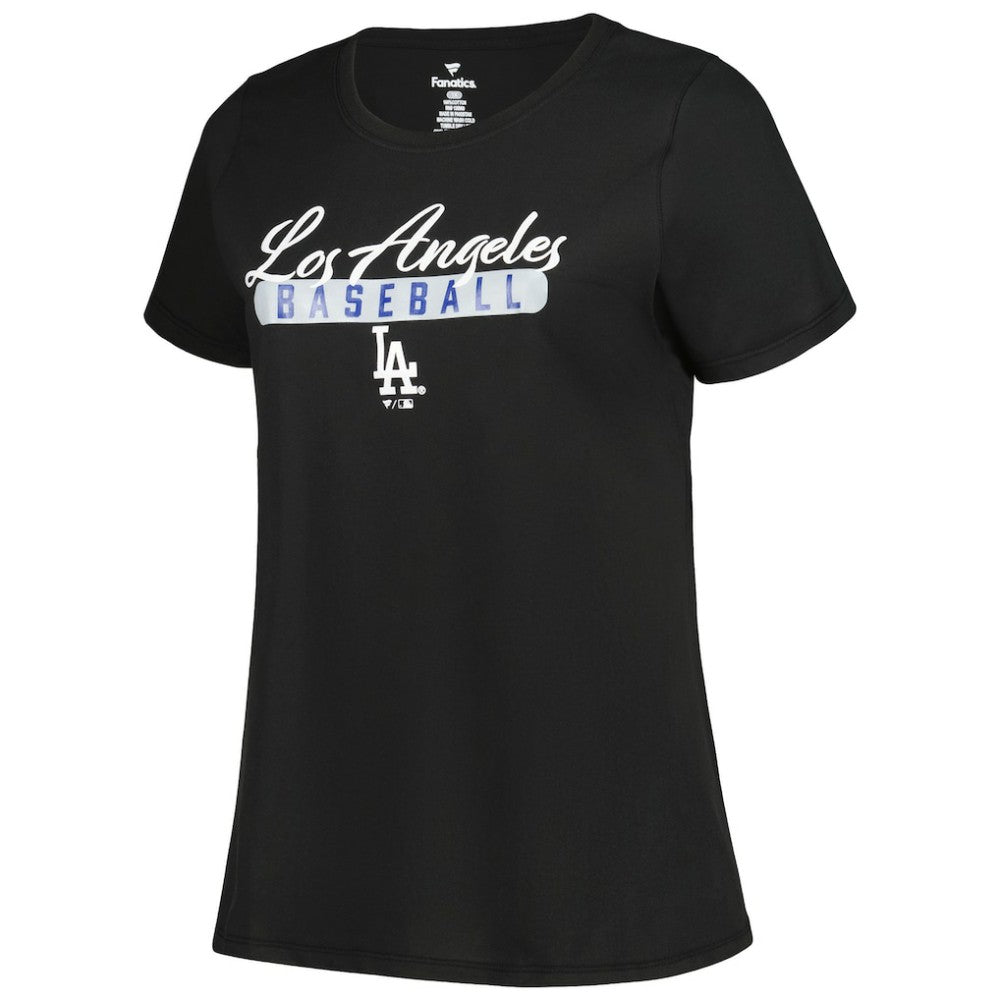 Los Angeles Dodgers Profile Women's Plus Size T-Shirt Combo Pack - Black/Heather Gray T-shirts