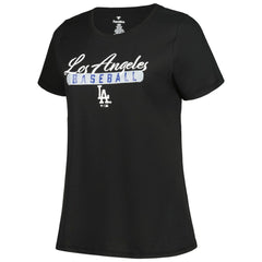 Los Angeles Dodgers Profile Women's Plus Size T-Shirt Combo Pack - Black/Heather Gray T-shirts