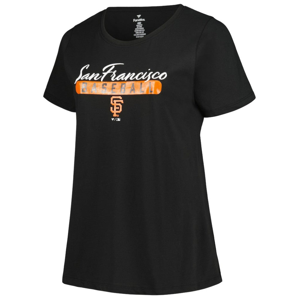 San Francisco Giants Profile Women's Plus Size T-Shirt Combo Pack - Black/Heather Gray T-shirts