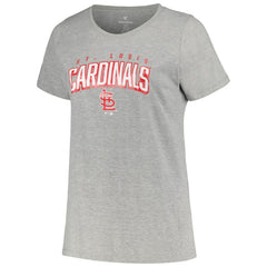 St. Louis Cardinals Profile Women's Plus Size T-Shirt Combo Pack - Black/Heather Gray T-shirts