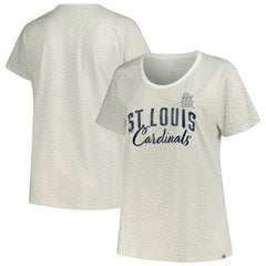 St. Louis Cardinals Profile Women's Plus Size Leopard T-Shirt - White T-shirts