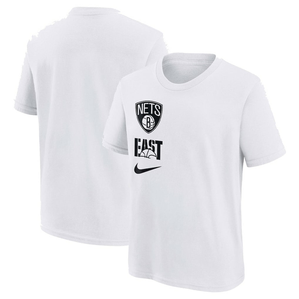 Brooklyn Nets Youth Vs Block Essential T-Shirt White - Nike