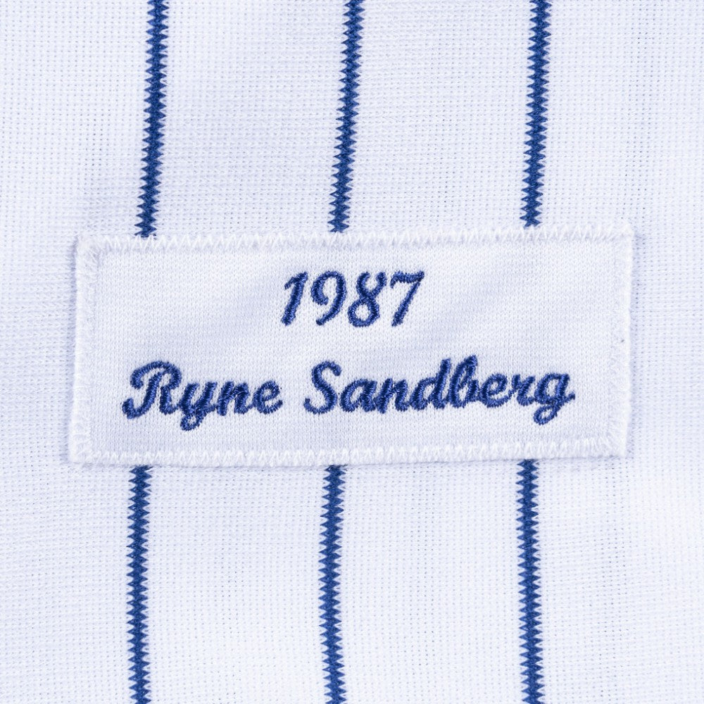 Ryne Sandberg Chicago Cubs Cooperstown Collection 1987 Authentic Player Jersey - White Jerseys