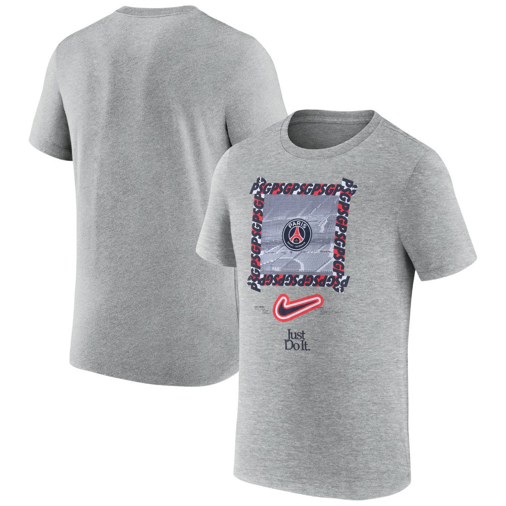 Paris Saint-Germain DNA T-Shirt Heather Gray - Nike for sale