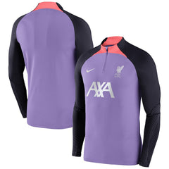 Liverpool Strike Drill 2023/24 Performance Quarter-Zip Long Sleeve Top Purple - Nike on sale