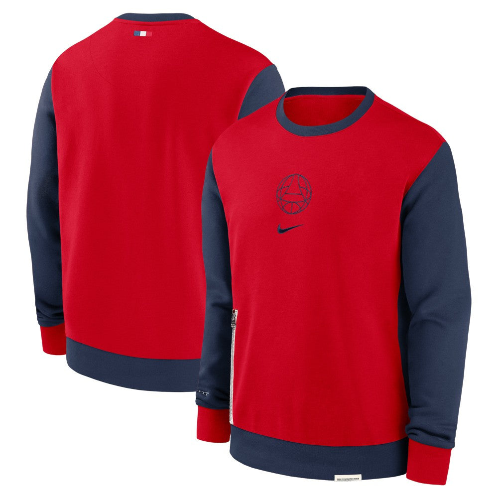 Paris Saint-Germain 2023/24 Standard Issue Travel Performance Pullover Sweatshirt Red - Nike