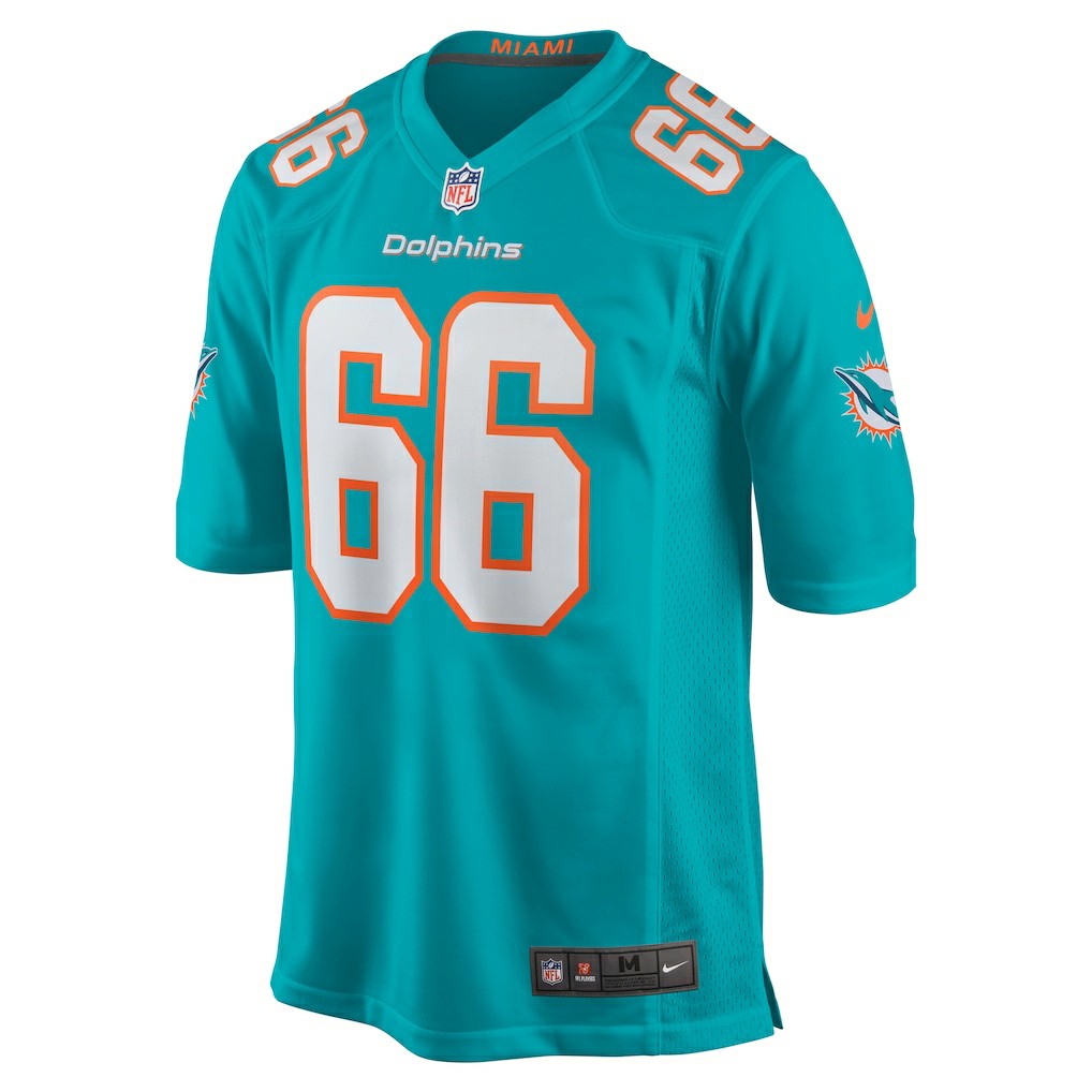 Lester Cotton Sr. Miami Dolphins Home Game Player Jersey - Aqua Jerseys