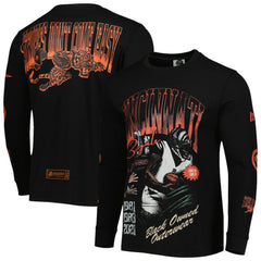 Cincinnati Bengals x BlaCkOWned Unisex Stripes Don't Come Easy Long Sleeve T-Shirt - Black T-shirts