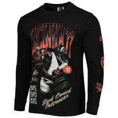 Cincinnati Bengals x BlaCkOWned Unisex Stripes Don't Come Easy Long Sleeve T-Shirt - Black T-shirts
