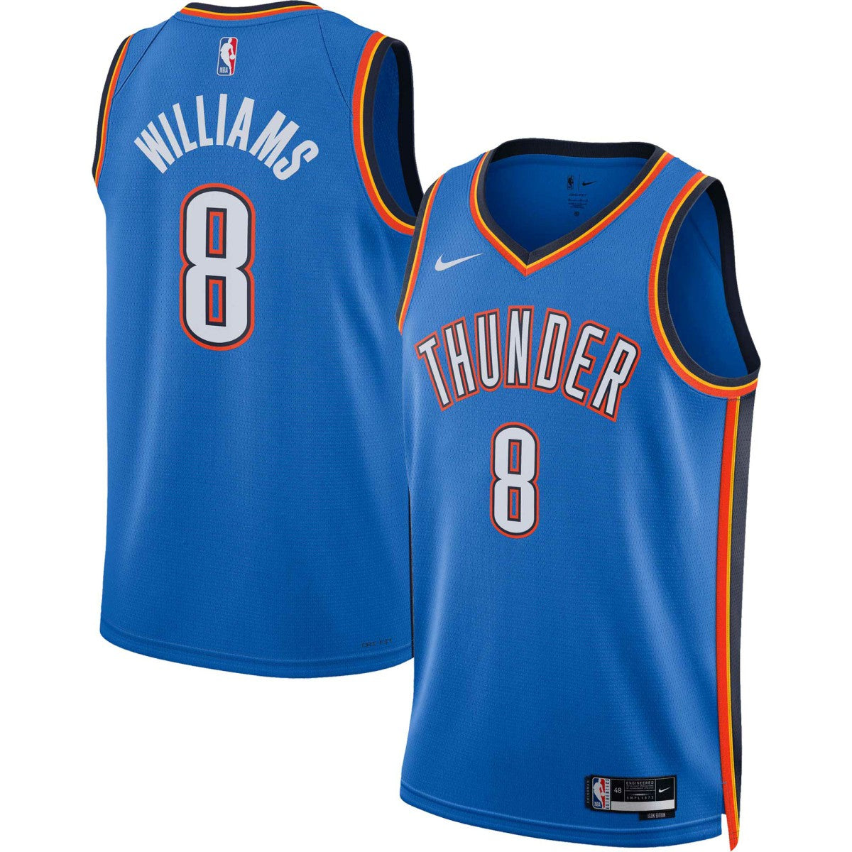 Jalen Williams Oklahoma City Thunder Unisex Swingman Jersey Icon Edition Blue - Nike