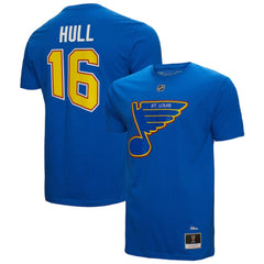 Brett Hull St. Louis Blues Mitchell & Ness Name & Number T-Shirt - Blue | US 5291303