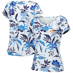Houston Astros Tommy Bahama Women's Aubrey Romantic Blooms IslandZone T-Shirt - White T-shirts