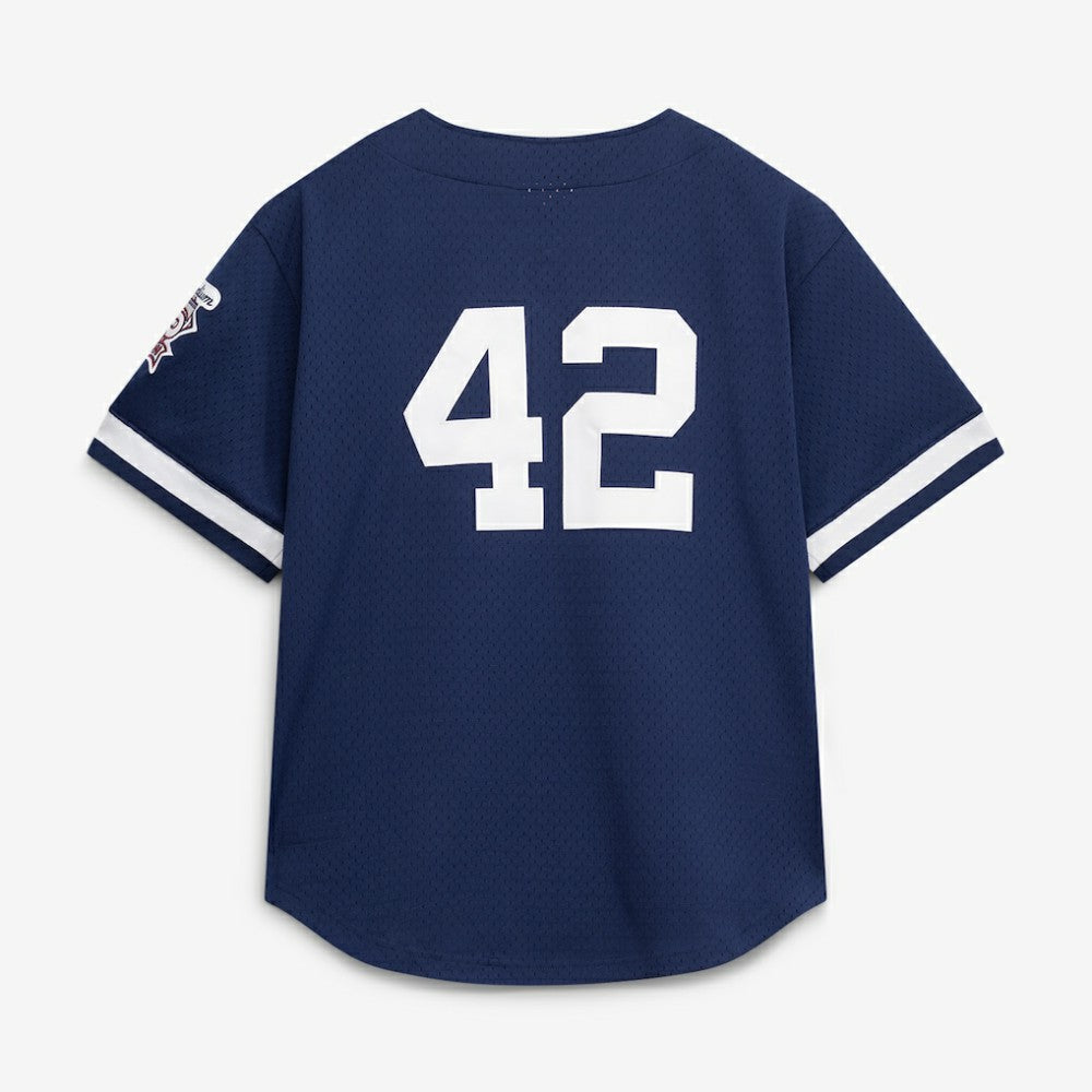 Mariano Rivera New York Yankees Mitchell & Ness Cooperstown Collection Mesh Batting Practice Button-Up Jersey - Navy Jerseys