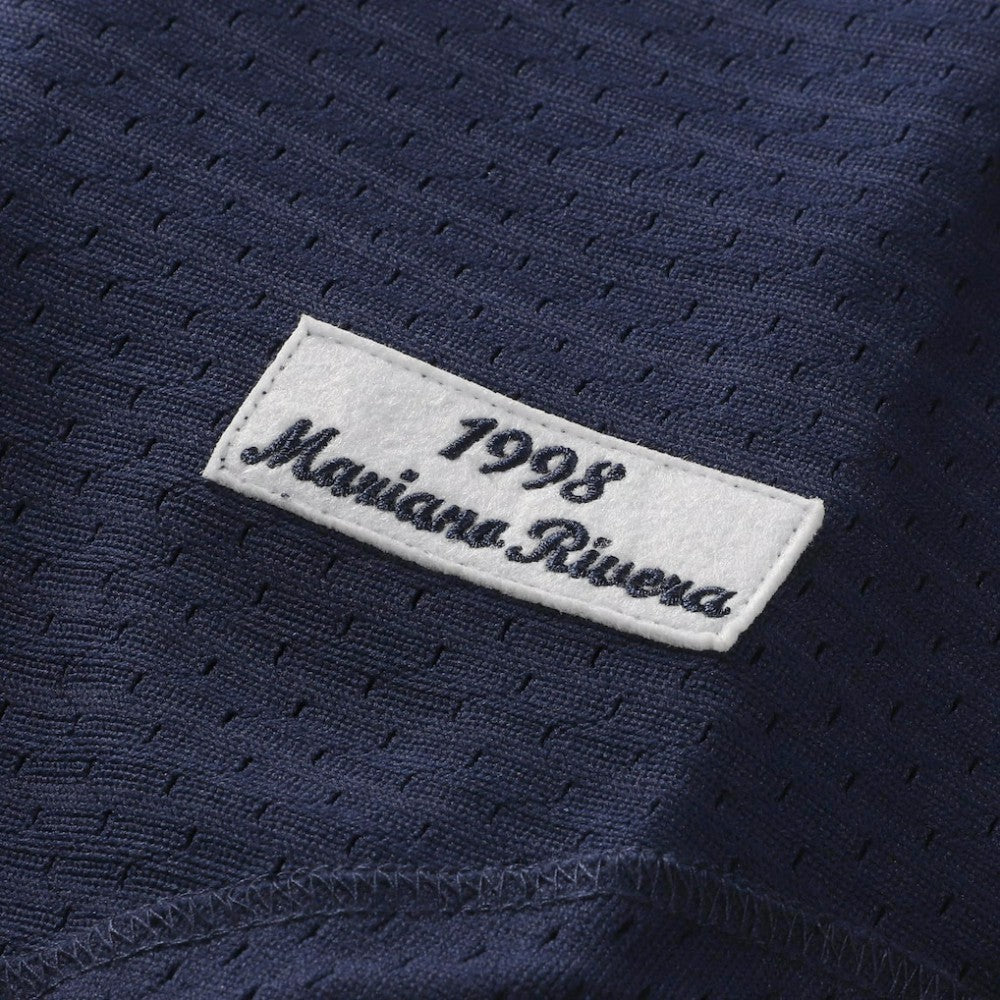 Mariano Rivera New York Yankees Mitchell & Ness Cooperstown Collection Mesh Batting Practice Button-Up Jersey - Navy Jerseys