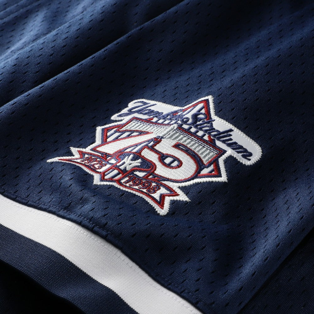Derek Jeter New York Yankees Mitchell & Ness Cooperstown Collection Mesh Batting Practice Button-Up Jersey - Navy Jerseys