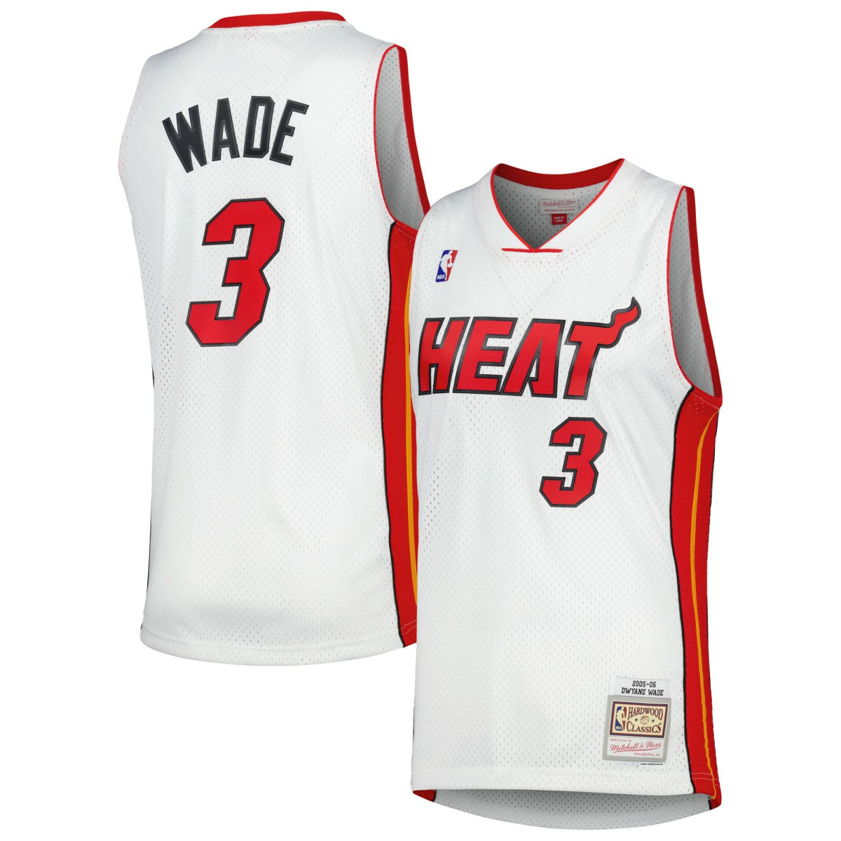 Dwyane Wade Miami Heat 2005/06 Hardwood Classics Swingman Jersey White - Mitchell & Ness