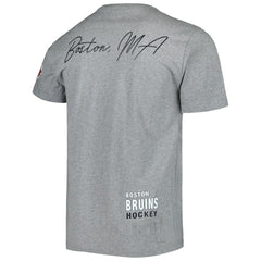 Boston Bruins Mitchell & Ness City Collection T-Shirt - Heather Gray | US 5293992