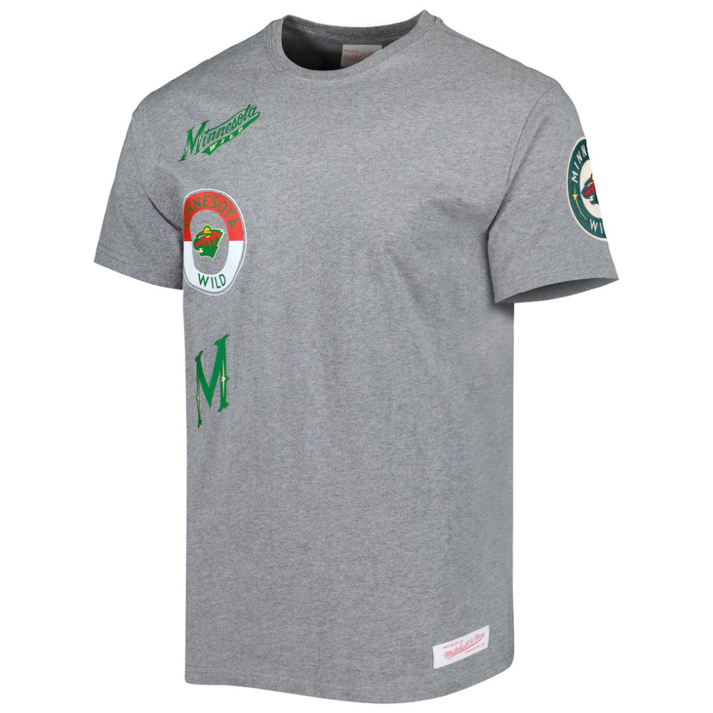 Minnesota Wild Mitchell & Ness City Collection T-Shirt - Heather Gray | US 5293999