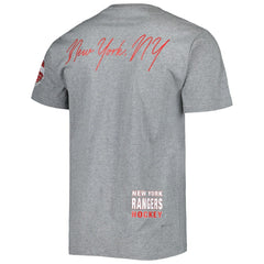 New York Rangers Mitchell & Ness City Collection T-Shirt - Heather Gray | US 5294001