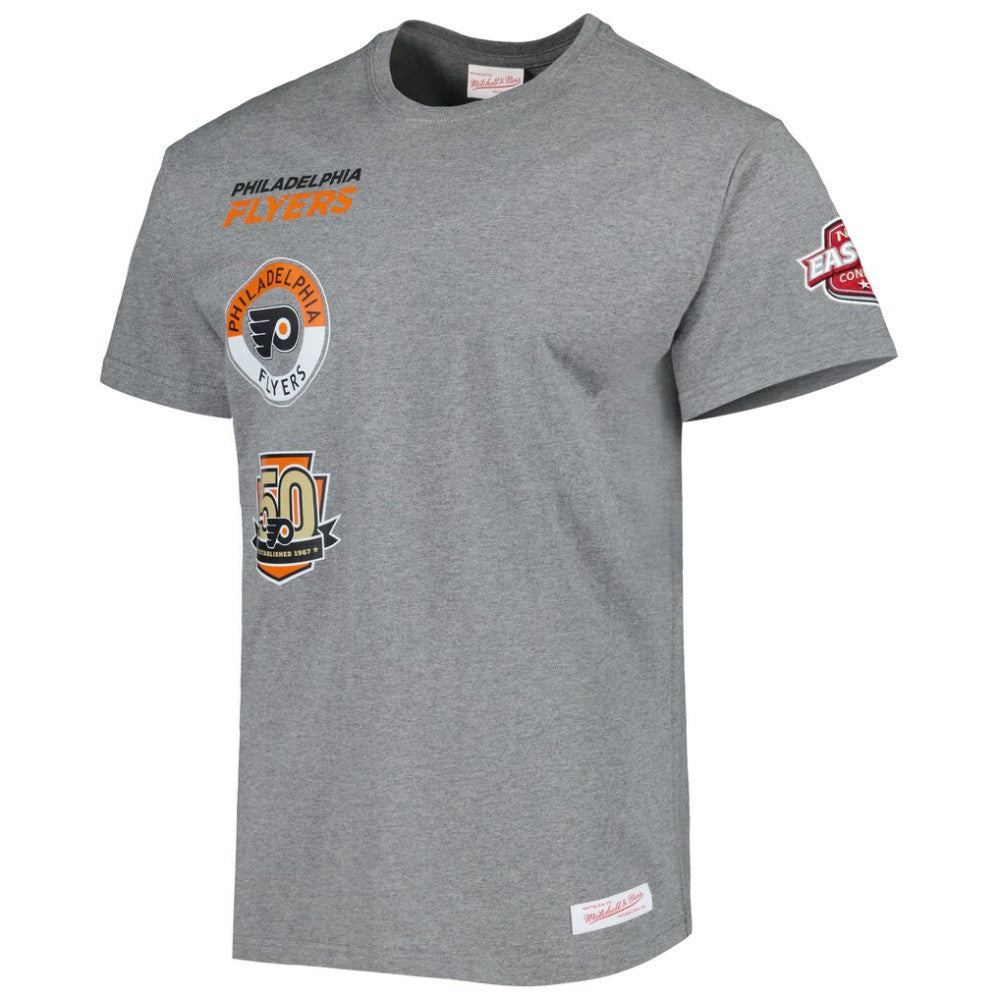 Philadelphia Flyers Mitchell & Ness City Collection T-Shirt - Heather Gray | US 5294003