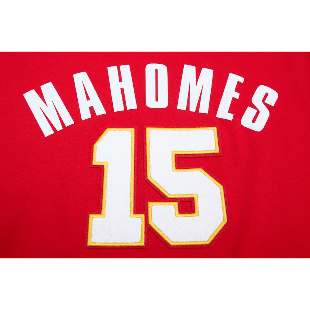 Patrick Mahomes Kansas City Chiefs Pro Standard Player Name & Number Hoodie T-Shirt - Red Hoodies