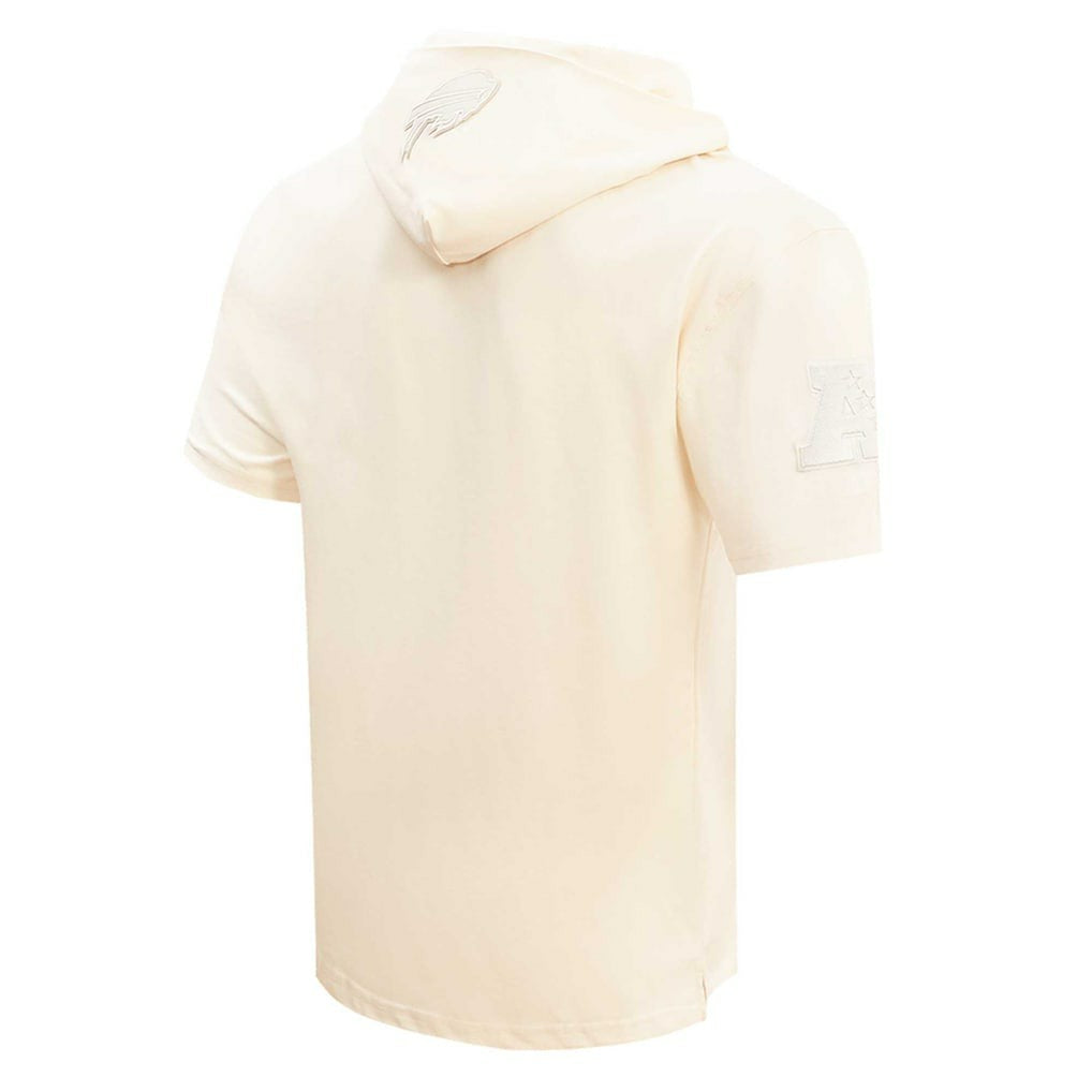 Josh Allen Buffalo Bills Player Name & Number Neutral Short Sleeve Pullover Hoodie - Oatmeal Hoodies