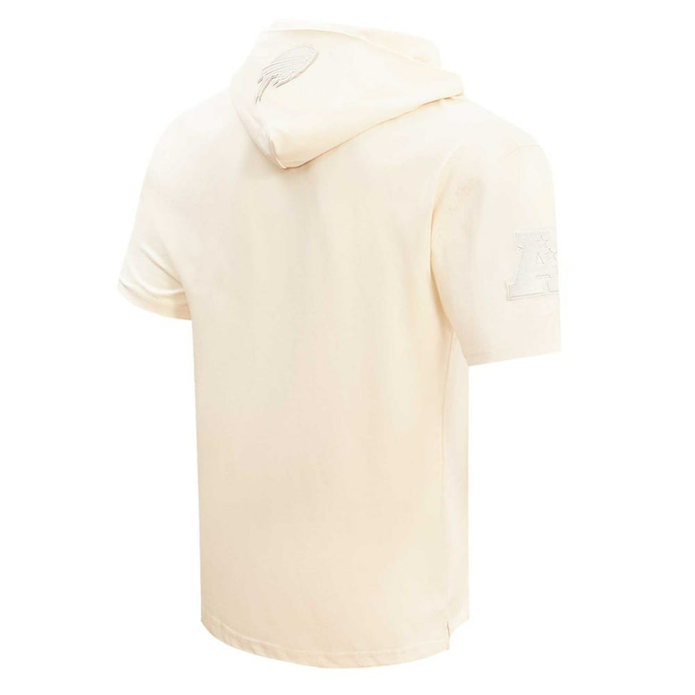 Josh Allen Buffalo Bills Player Name & Number Neutral Short Sleeve Pullover Hoodie - Oatmeal Hoodies