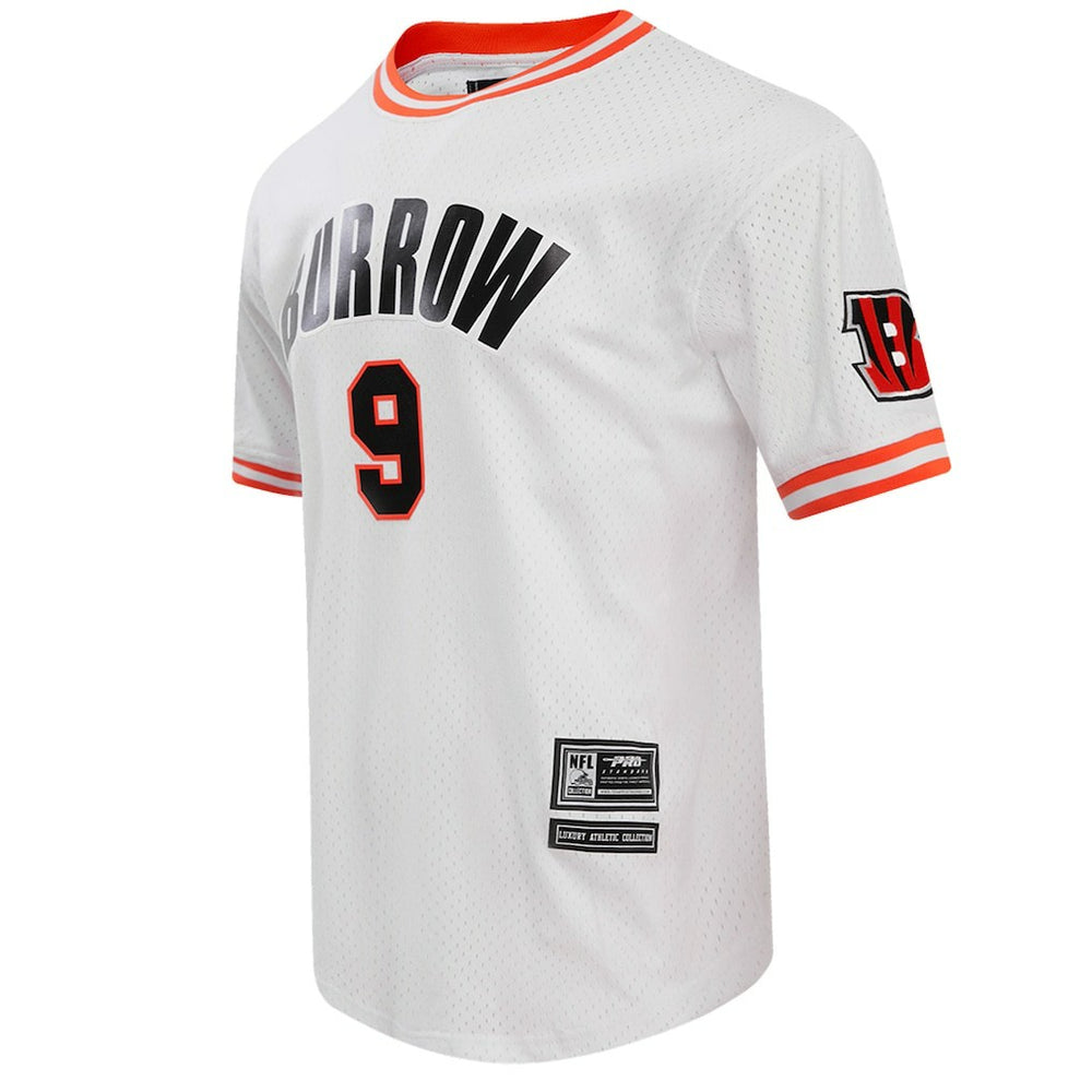 Joe Burrow Cincinnati Bengals Pro Standard Player Name & Number Mesh T-Shirt - White T-shirts