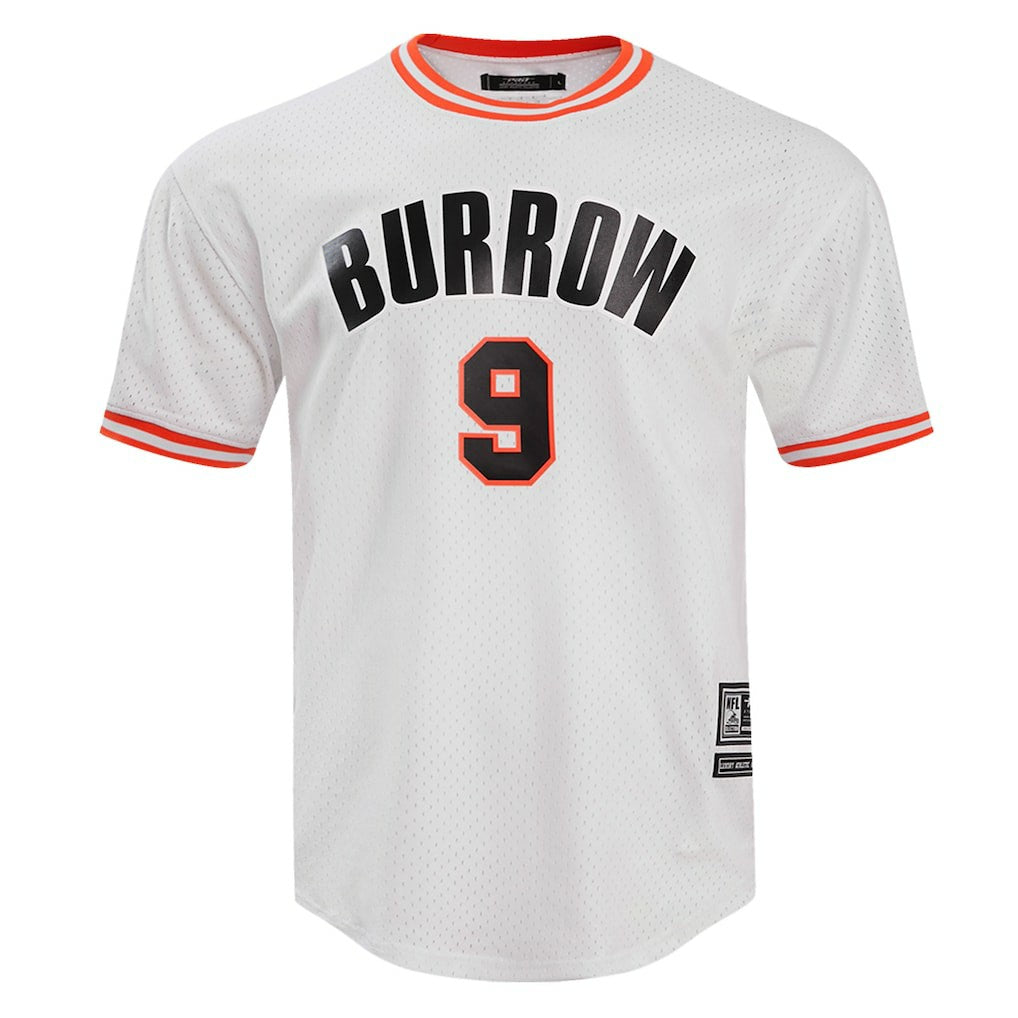 Joe Burrow Cincinnati Bengals Pro Standard Player Name & Number Mesh T-Shirt - White T-shirts