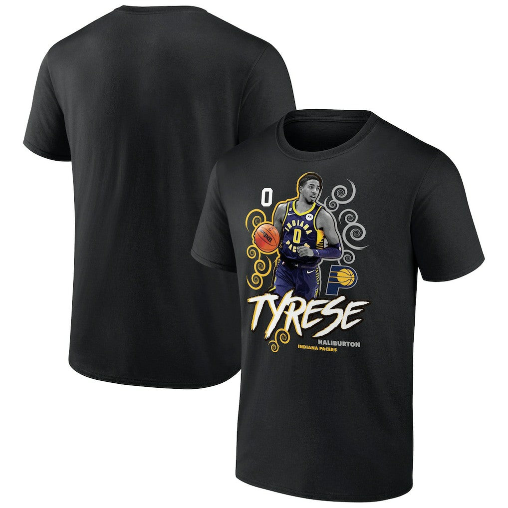 Tyrese Haliburton Indiana Pacers Competitor T-Shirt Black