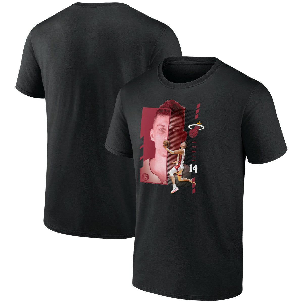 Tyler Herro Miami Heat Jump Pass T-Shirt Black