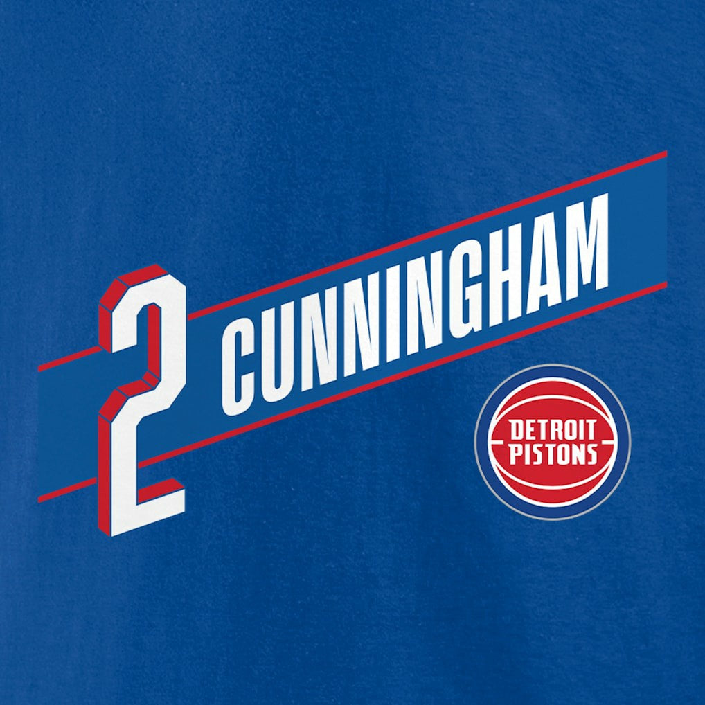 Cade Cunningham Detroit Pistons Full-Court Press Name & Number T-Shirt Royal