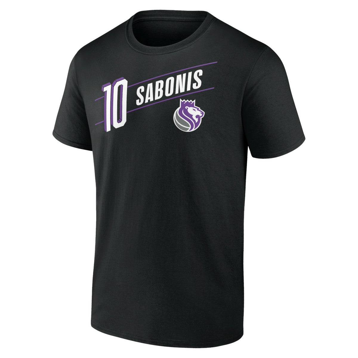 Domantas Sabonis Sacramento Kings Full-Court Press Name & Number T-Shirt Black