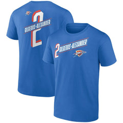 Shai Gilgeous-Alexander Oklahoma City Thunder Full-Court Press Name & Number T-Shirt Blue outlet