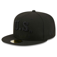 USMNT New Era Text 59FIFTY Fitted Hat Black - New Era on sale
